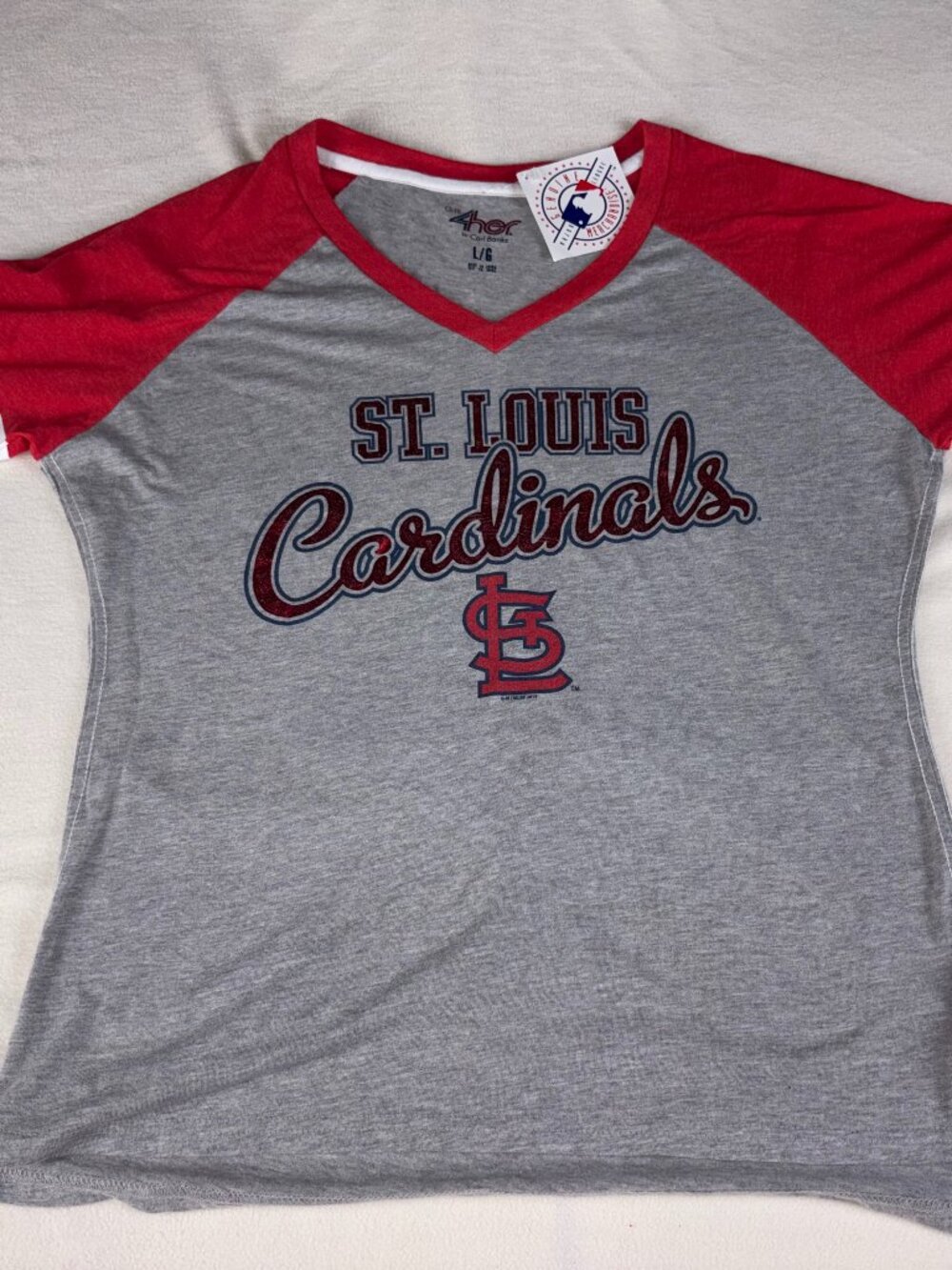 St. Louis Cardinals G-III 4her Carl Banks Short Sleeve Shirt Women’s L - NEW